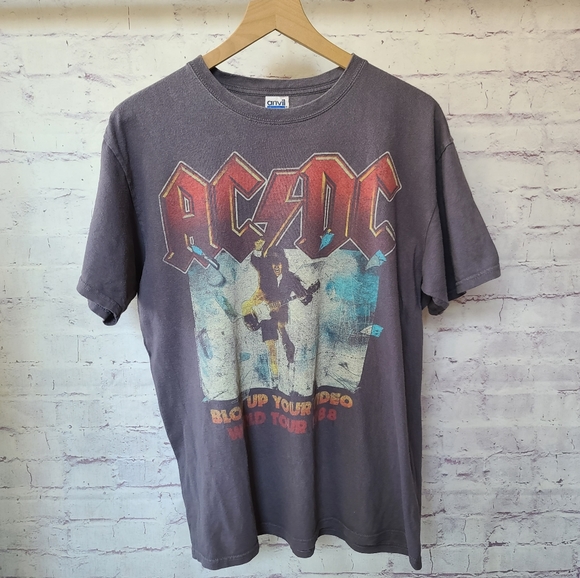 Vintage Anvil ACDC Graphic Tee Large - Picture 1 of 7